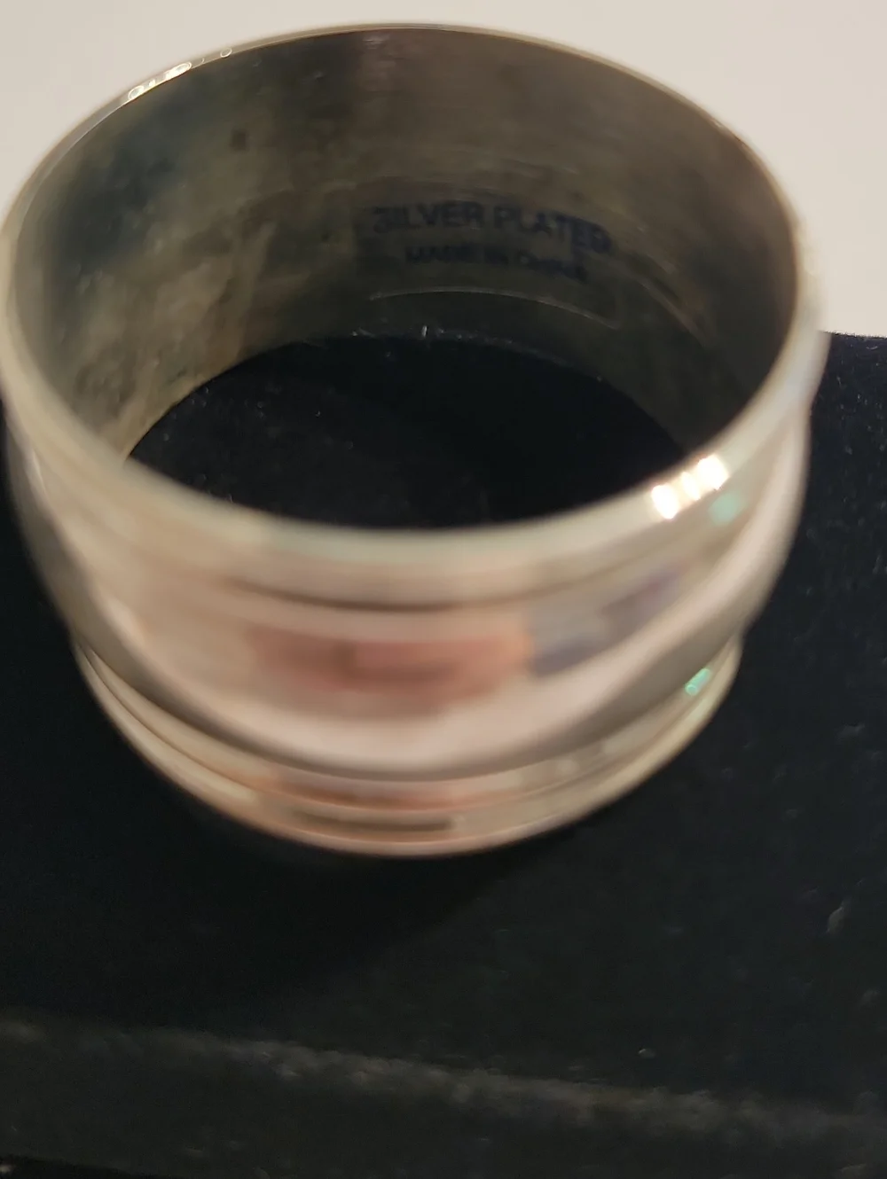 International Silver Company Silverplate Napkin Rings Set of 4 New